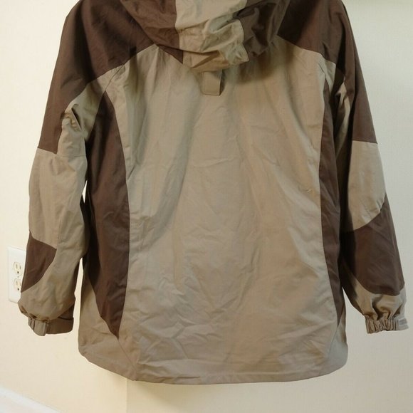 LL Bean Women All Season Jacket Large Removable Polartec Liner Waterproof Shell - Picture 5 of 12